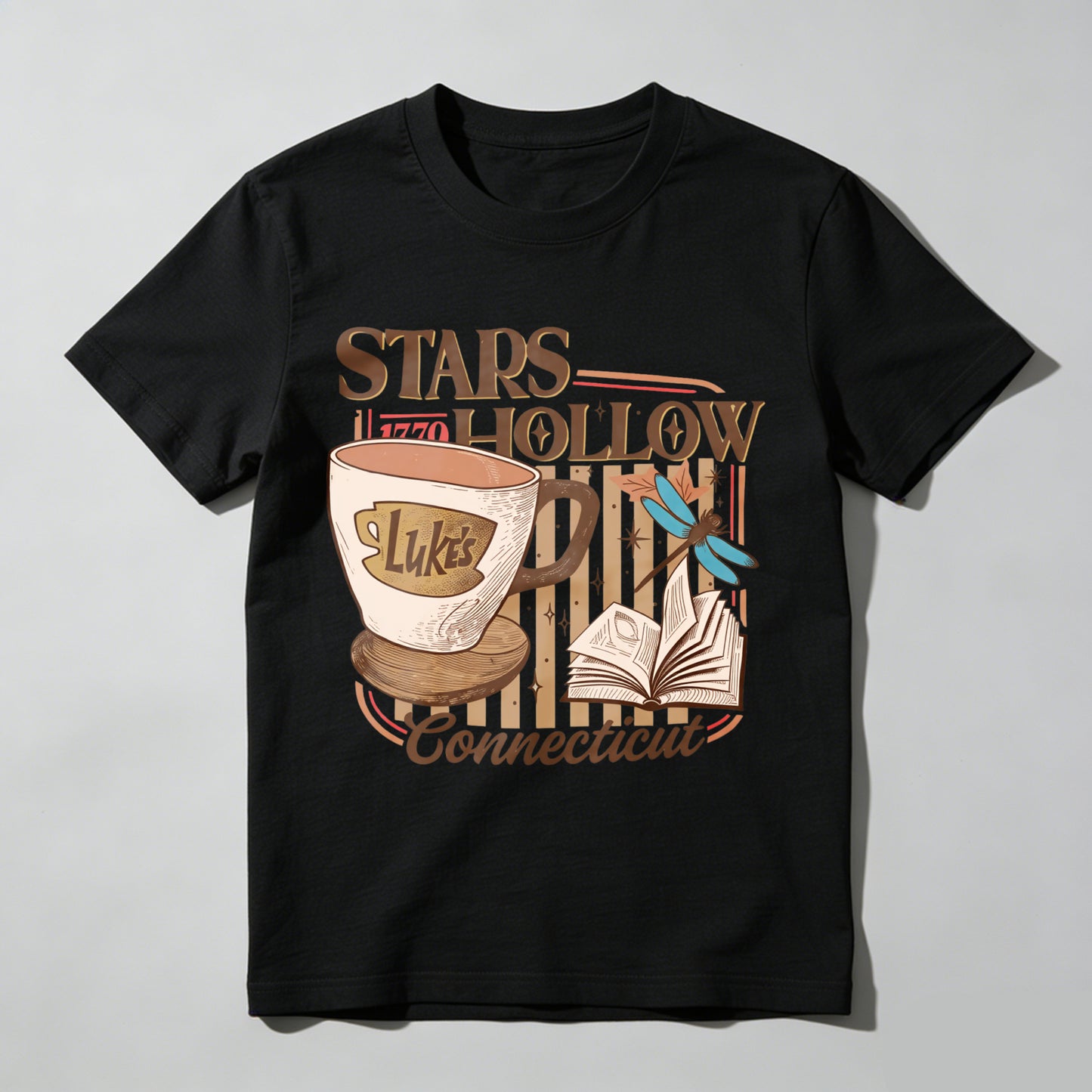 Wardrobecart Stars Hollow Luke's Diner Book Dragonfly Connecticut Unisex Classic T-shirt