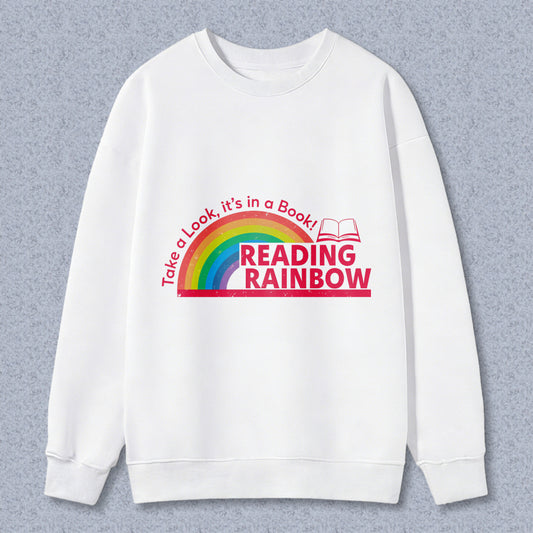 Wardrobecart Reading Rainbow Take A Look Its In A Book Unisex Classic Sweatshirt