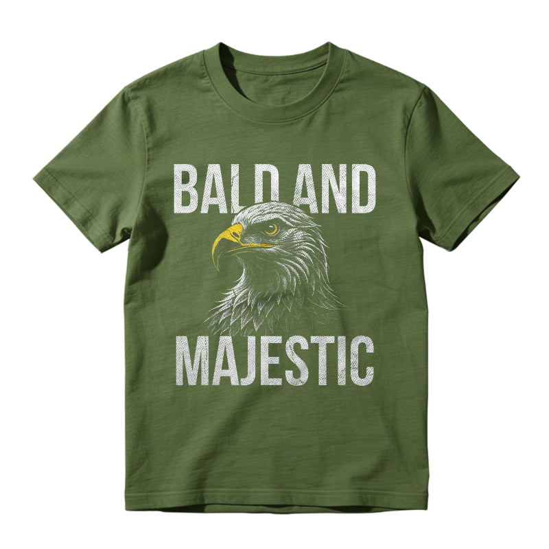 Bald and Majestic Sarcastic Eagle Funny Graphic T-shirt for Men