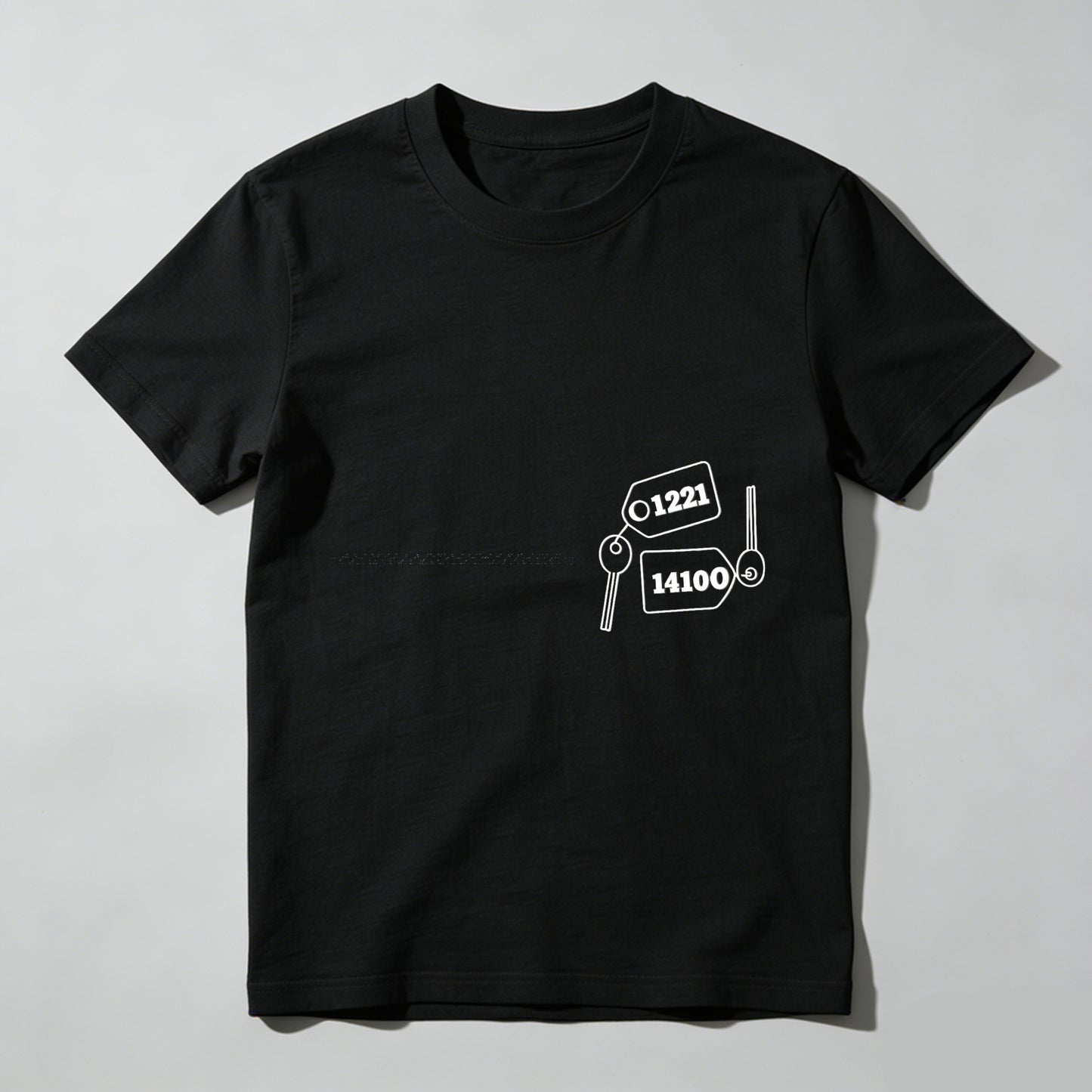 Wardrobecart Key Tags With Numbers And Keys Unisex Classic T-shirt