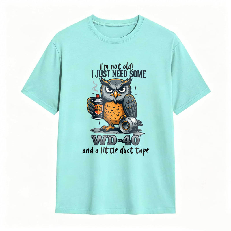 Owl With Wd 40 And Duct Tape Humor Unisex Classic T-shirt