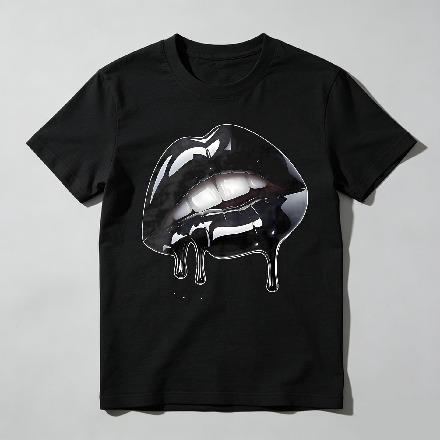 Glossy Lips With Dripping Effect T-shirt