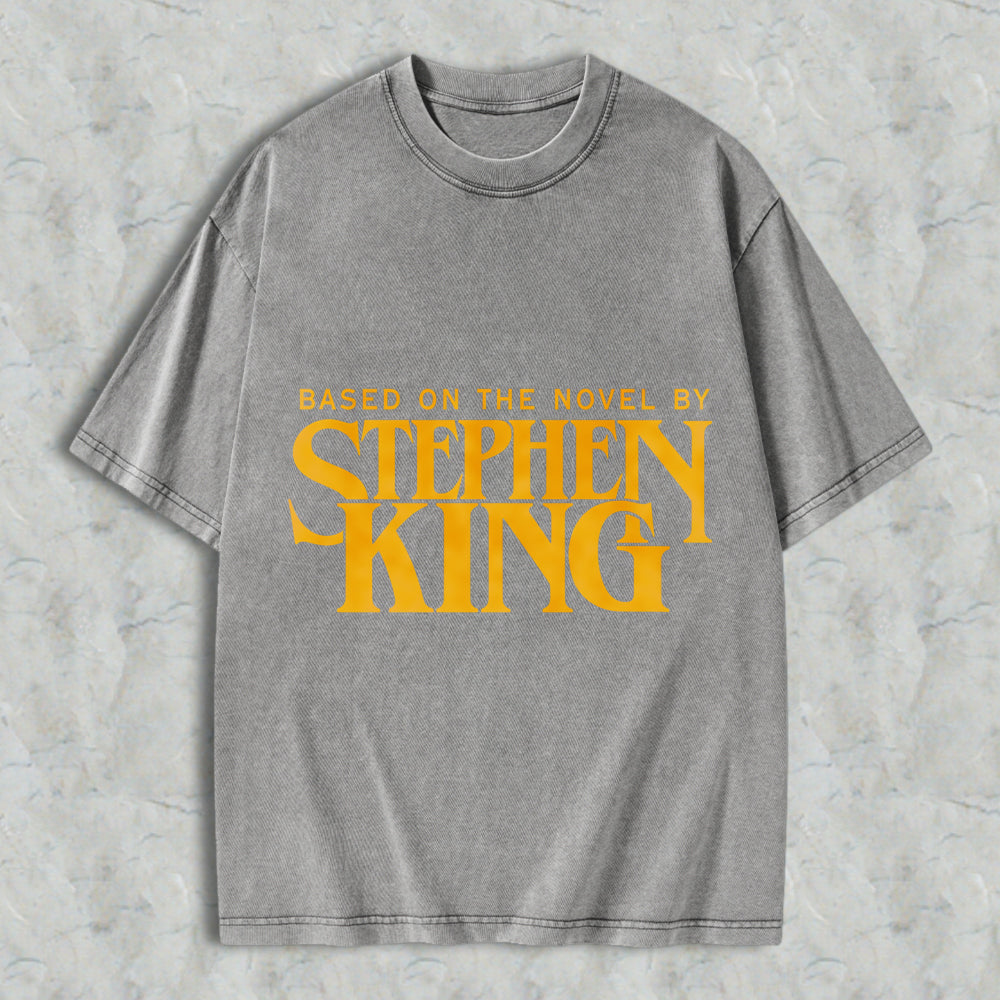 Wardrobecart Stephen King Based On The Novel By Unisex Washed T-shirt