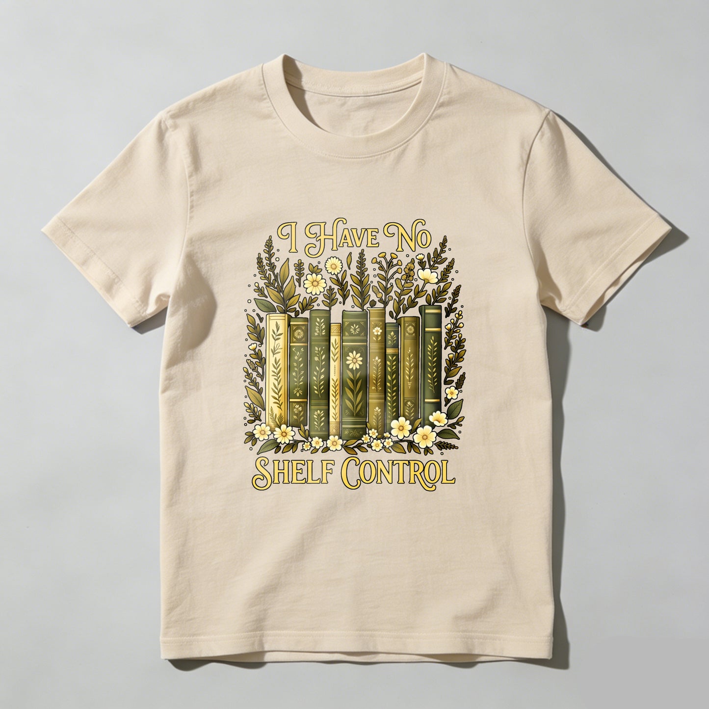 Wardrobecart I Have No Shelf Control Bookshelf Floral Design Unisex Classic T-shirt
