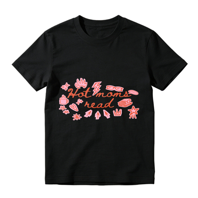 Wardrobecart Hot Moms Read With Book And Accessories Unisex Classic T-shirt