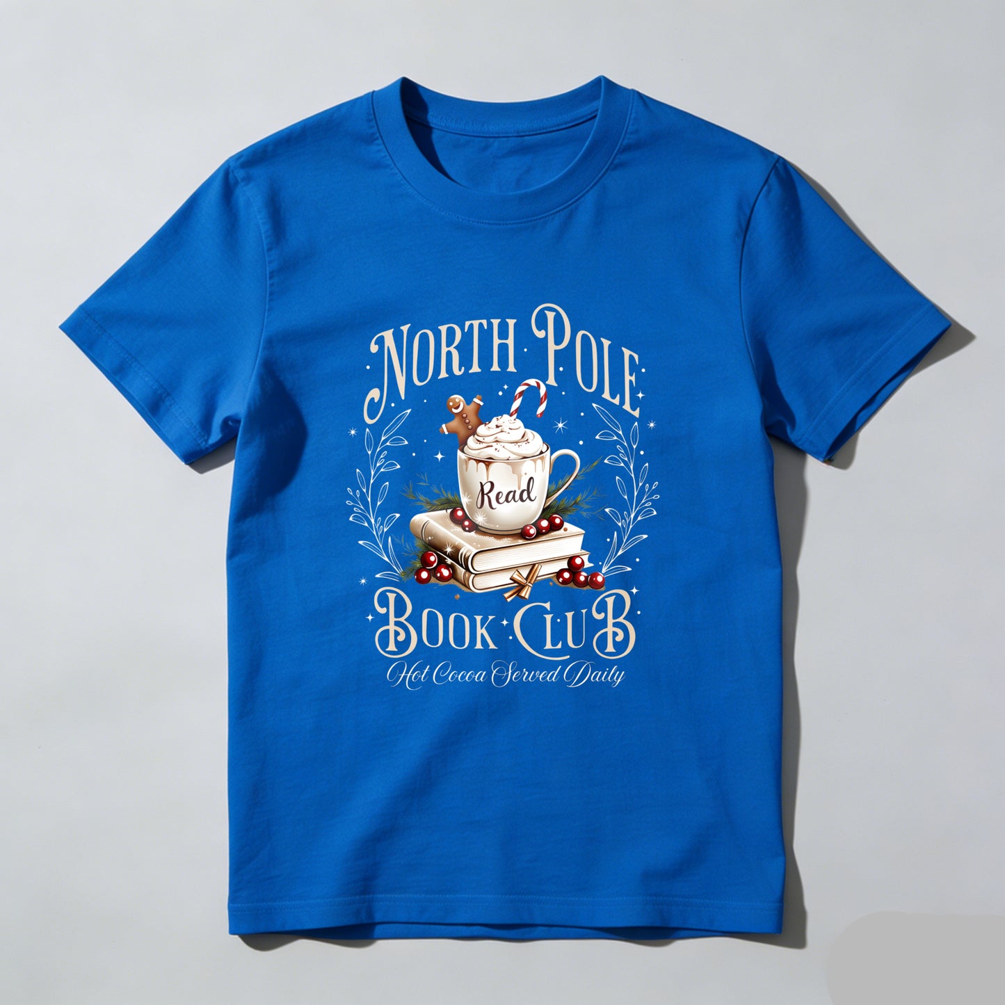 Wardrobecart North Pole Book Club Hot Cocoa Served Daily Unisex Classic T-shirt