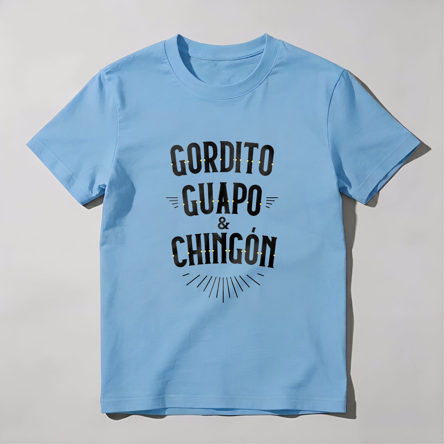 Chubby, Handsome, and Badass tshirt 100% cotton