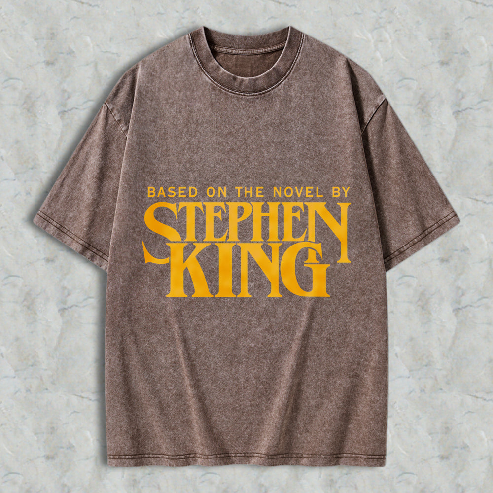 Wardrobecart Stephen King Based On The Novel By Unisex Washed T-shirt