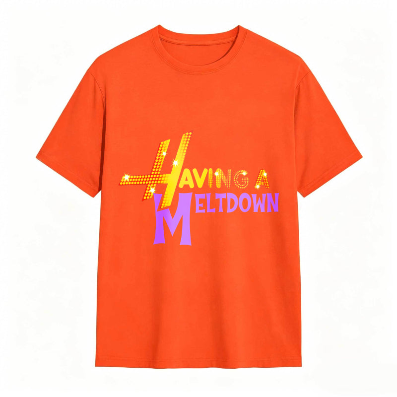 Having A Meltdown With Lightning Bolt Design Unisex Classic T-shirt