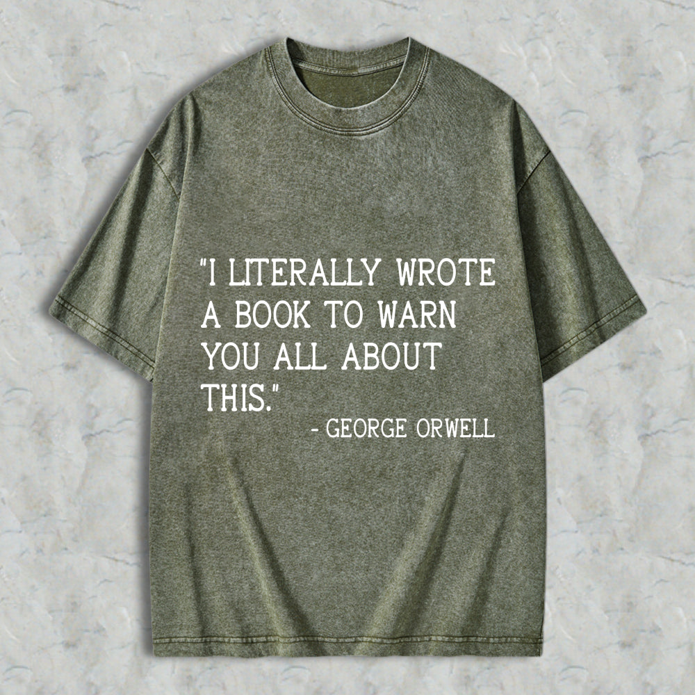 Wardrobecart I Literally Wrote A Book To Warn You All About This Unisex Washed T-shirt