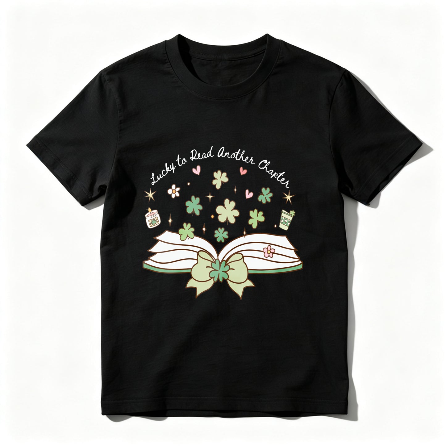 WardrobecartOpen Book With Flowers And Stars Unisex Classic T-shirt