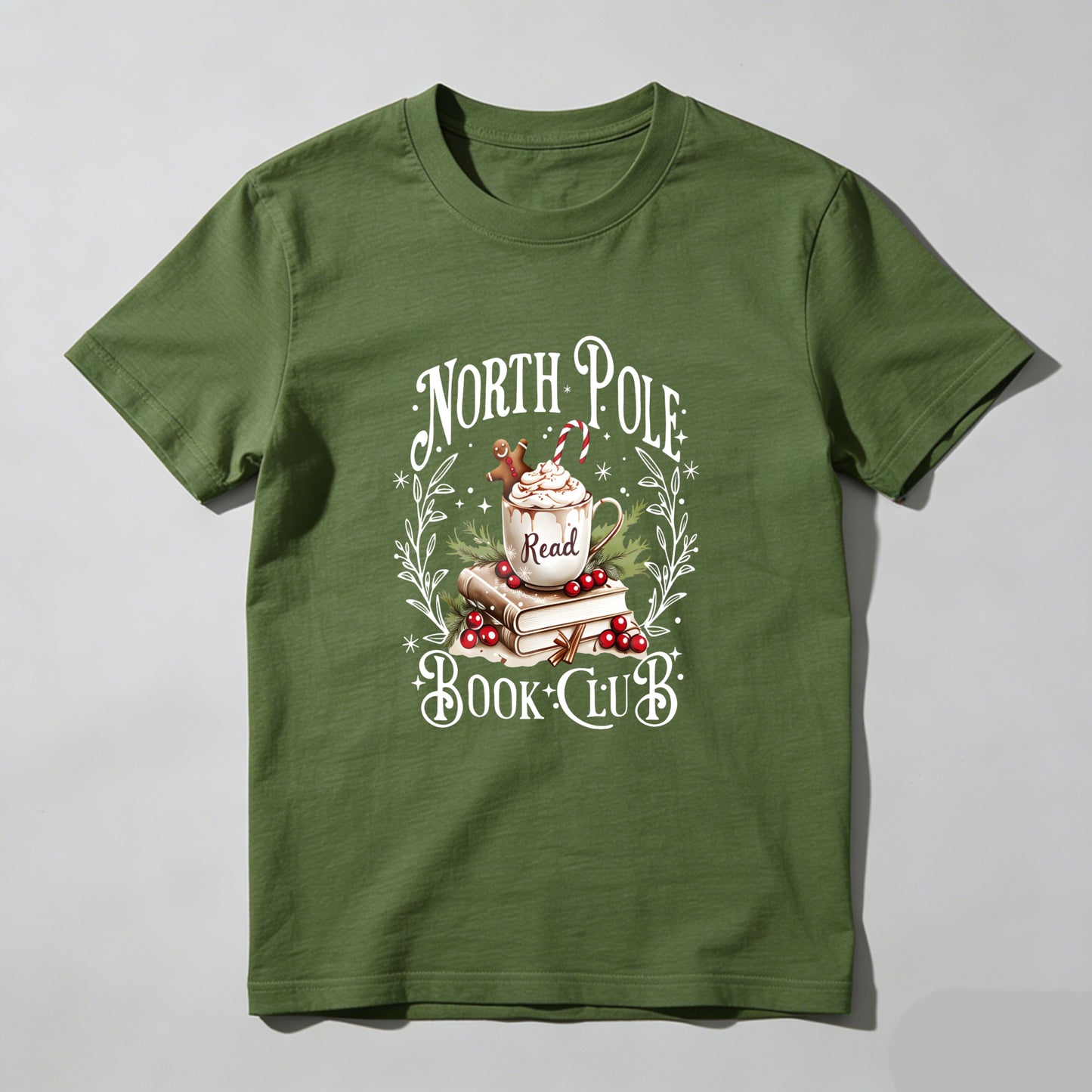 Wardrobecart North Pole Book Club Christmas Reading Theme Unisex Classic T-shirt