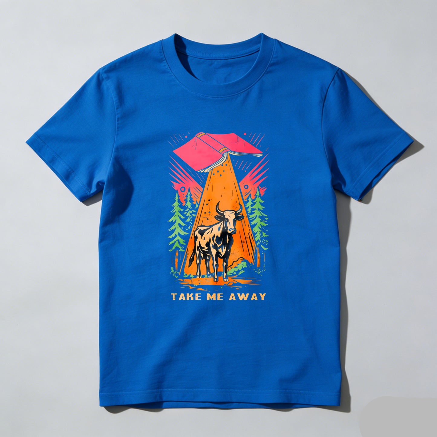 Wardrobecart Mountain Bull Forest Sunset Adventure Take Me Away Unisex Classic T-shirt