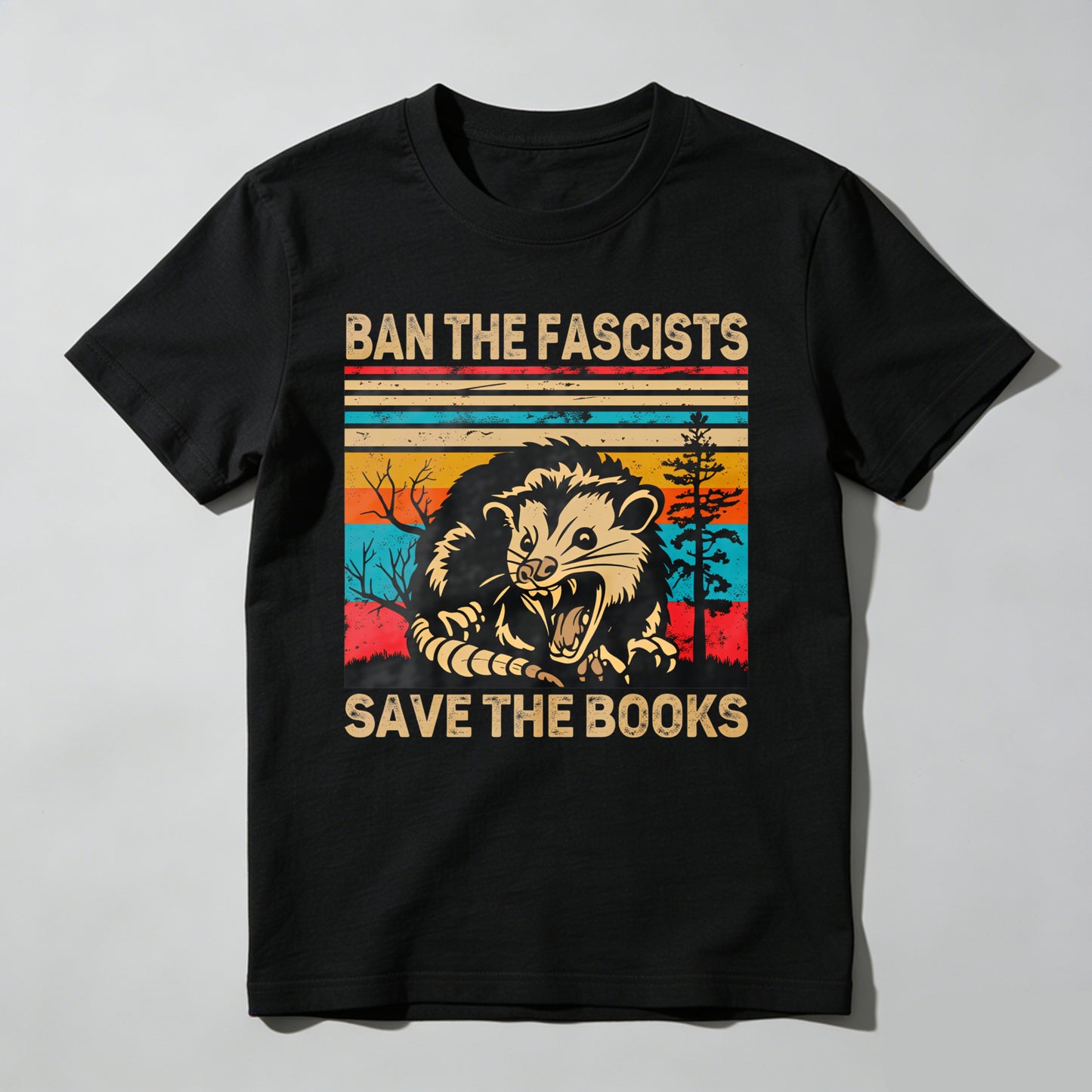 Wardrobecart Ban The Fascists Save The Books Unisex Classic T-shirt