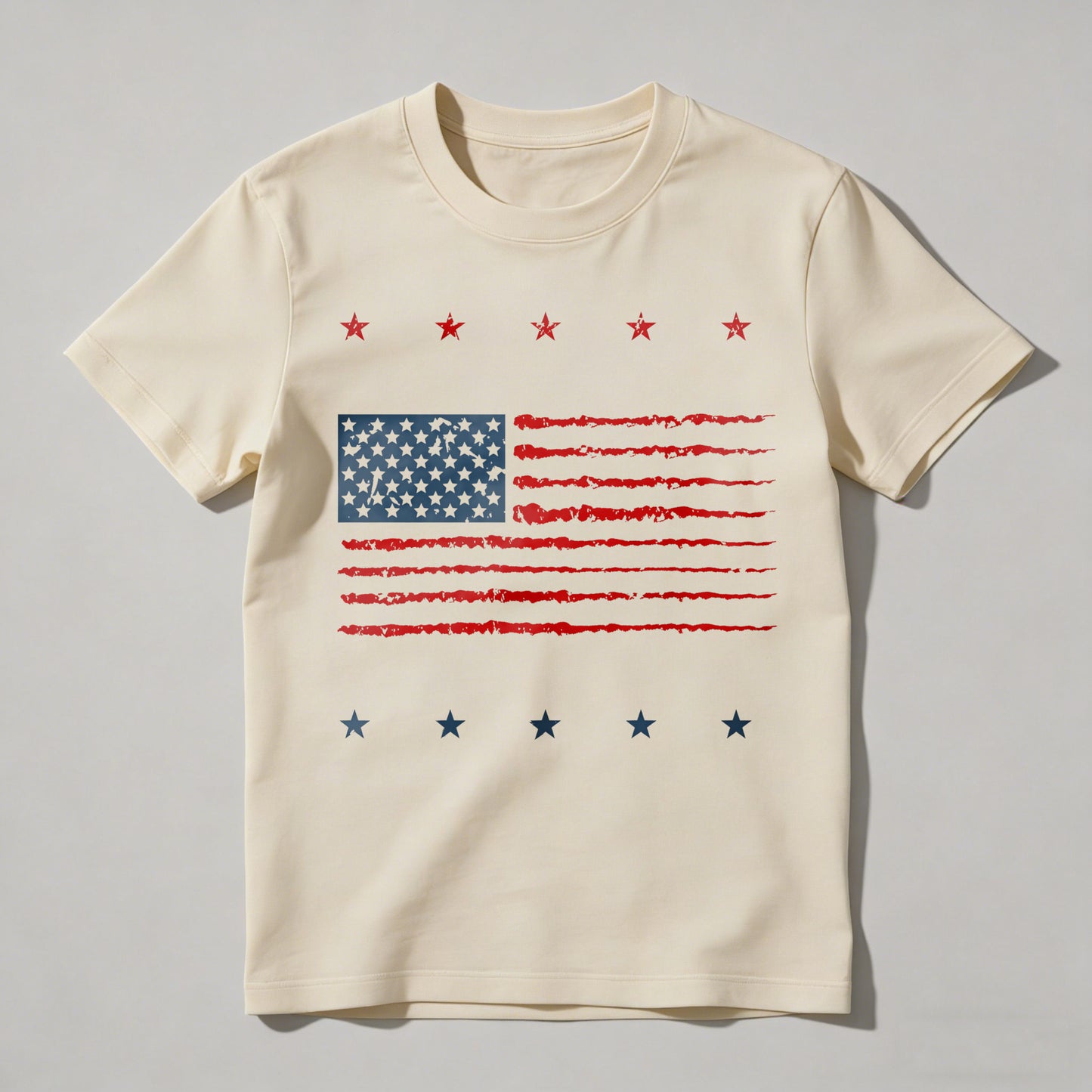 American Flag Design With Stars And Stripes T-shirt