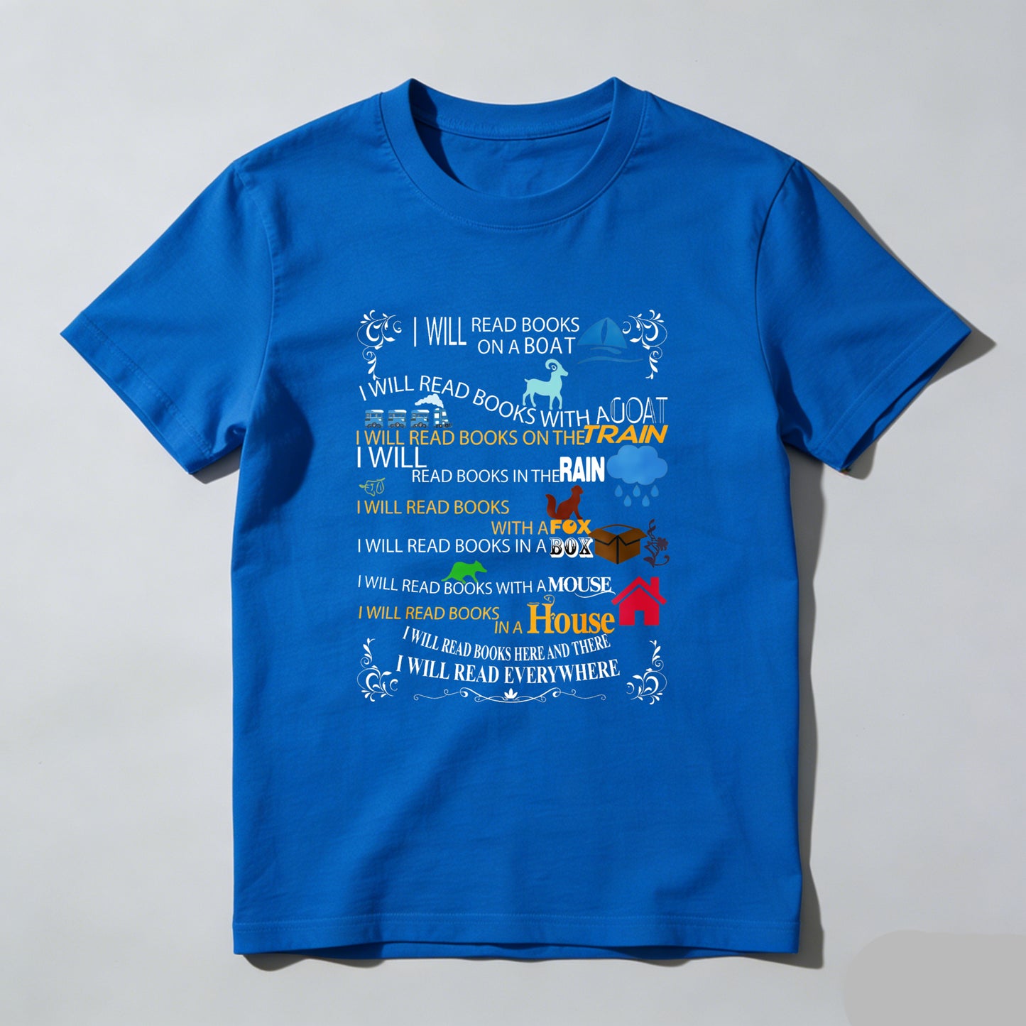 Wardrobecart I Will Read Books Everywhere Unisex Classic T-shirt