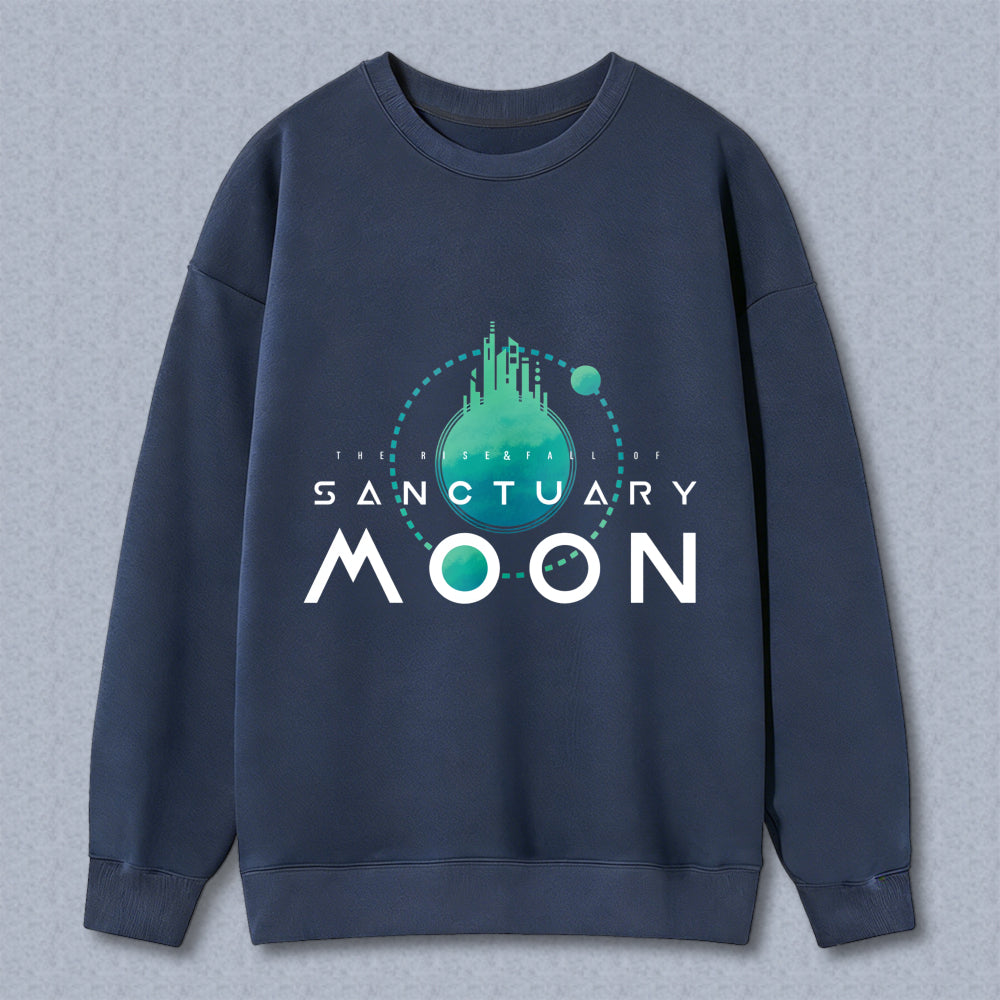 Wardrobecart Sanctuary Moon Logo Design Unisex Classic Sweatshirt
