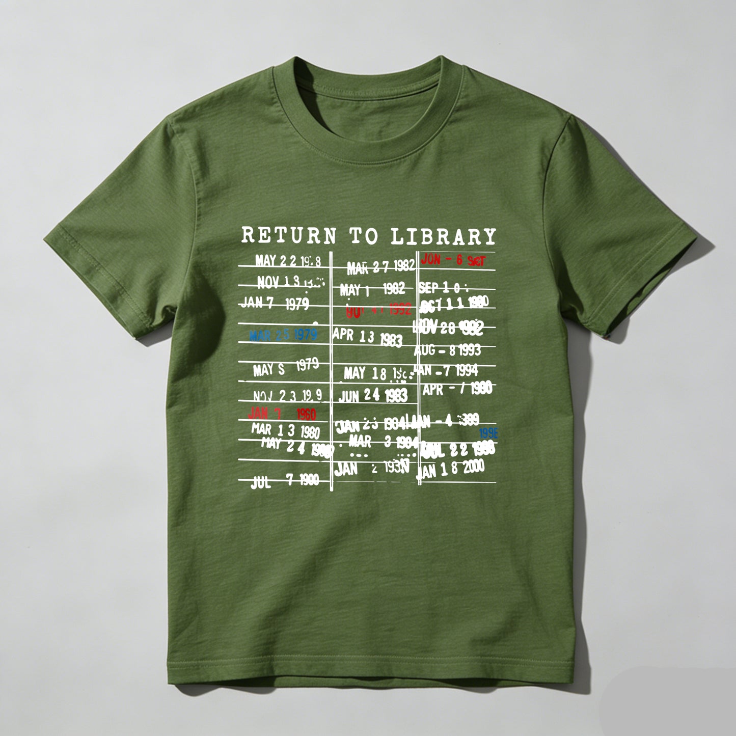 Wardrobecart Return To Library Dates List Unisex Classic T-shirt