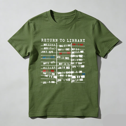 Wardrobecart Return To Library Dates List Unisex Classic T-shirt