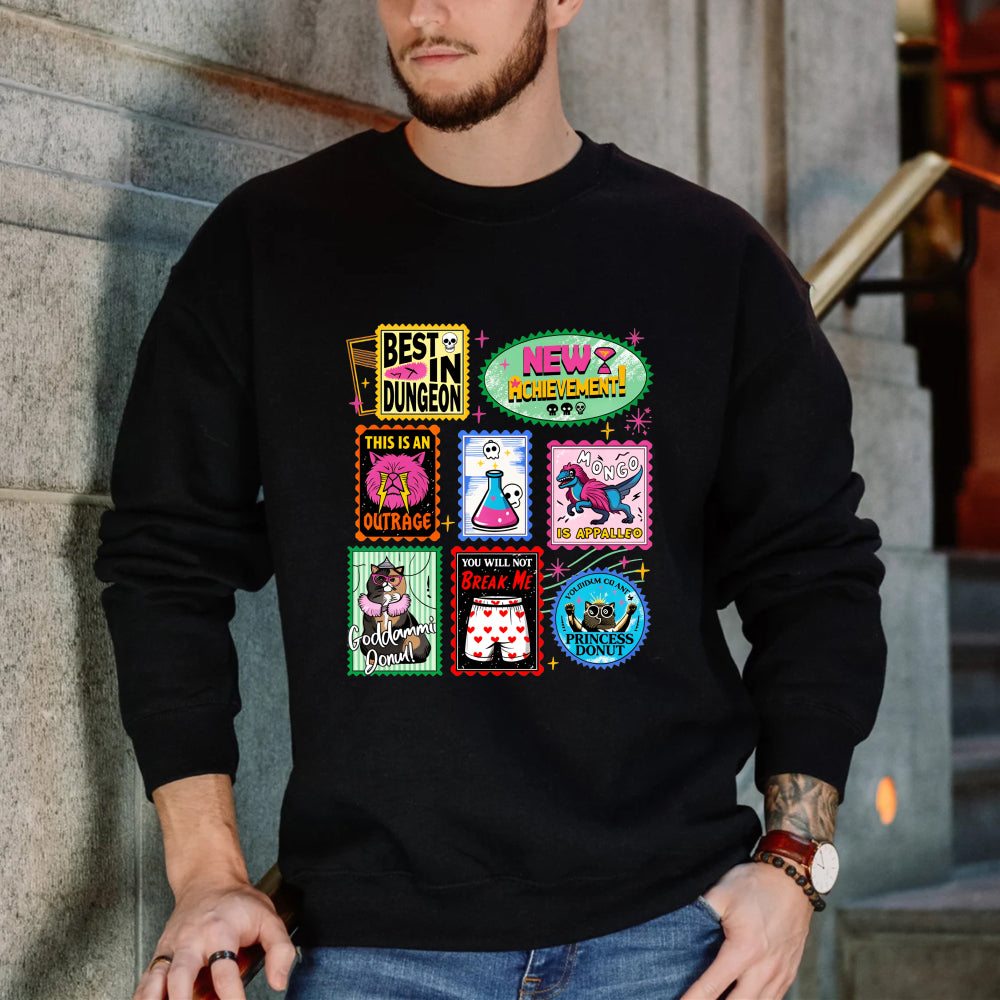 Wardrobecart Best In Dungeon New Achievements This Is An Outrage No Apparatus You Will Not Break Me Good Game My Friend Unisex Classic Sweatshirt