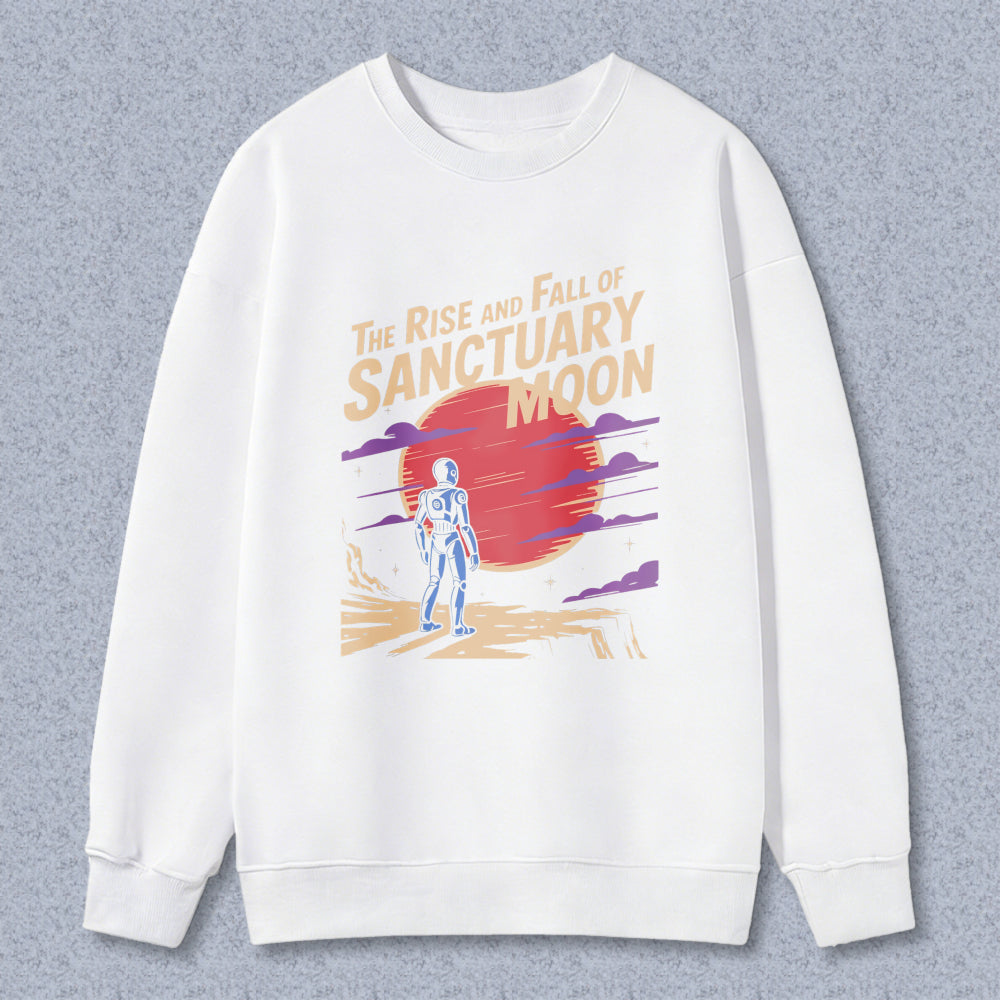 Wardrobecart The Rise And Fall Of Sanctuary Moon Graphic Design Unisex Classic Sweatshirt