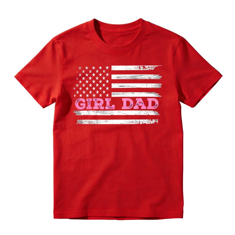 Girl Dad Comfortable Cotton T-shirt