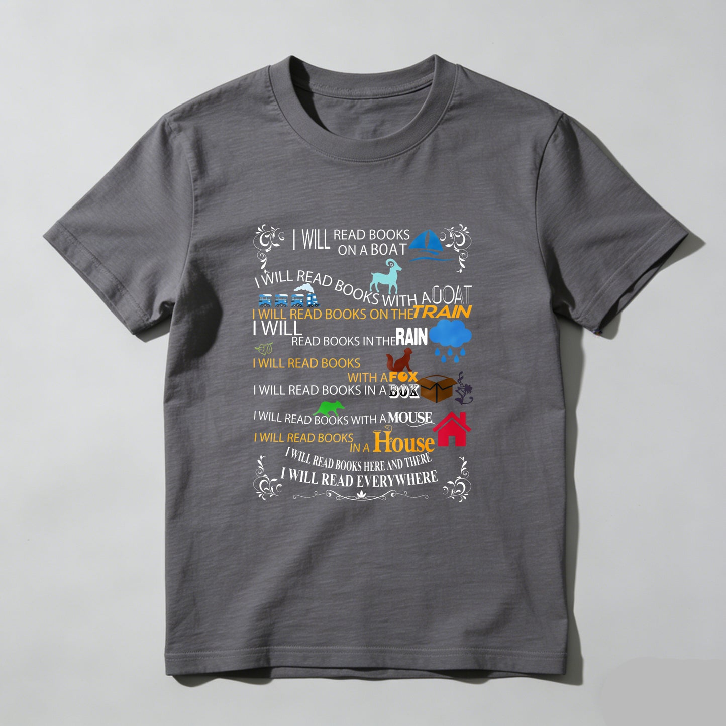 Wardrobecart I Will Read Books Everywhere Unisex Classic T-shirt