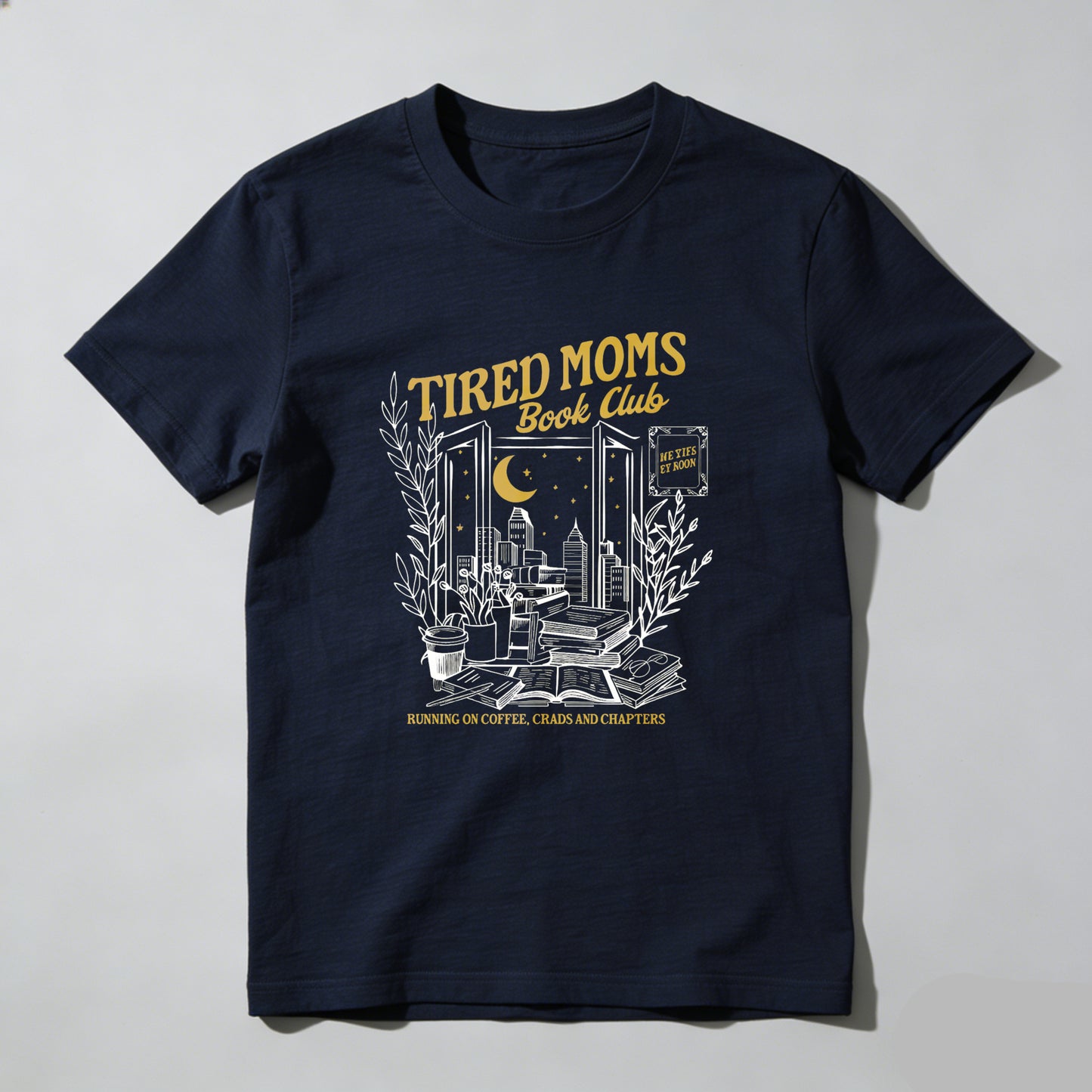 Wardrobecart Tired Moms Book Club Night Reading Scene Unisex Classic T-shirt