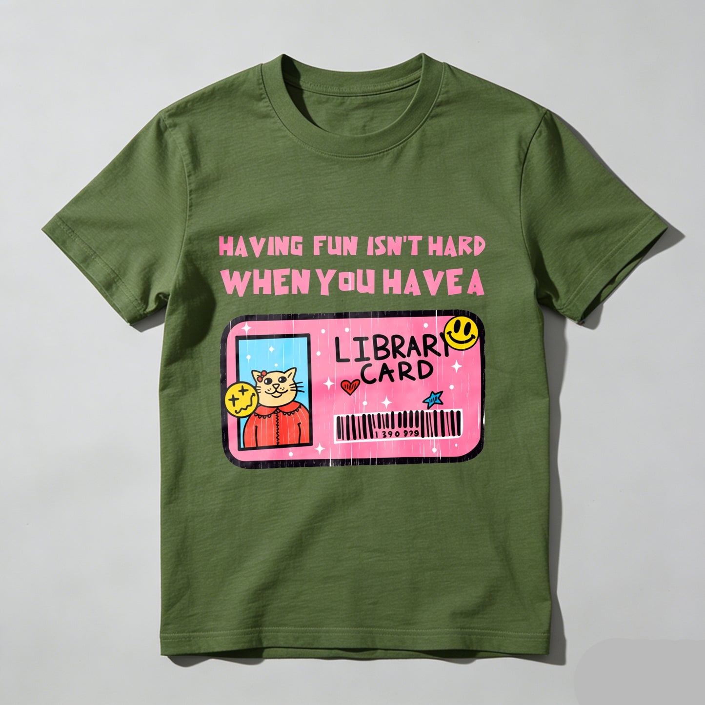 Wardrobecart Having Fun Isn't Hard When You Have A Library Card Unisex Classic T-shirt