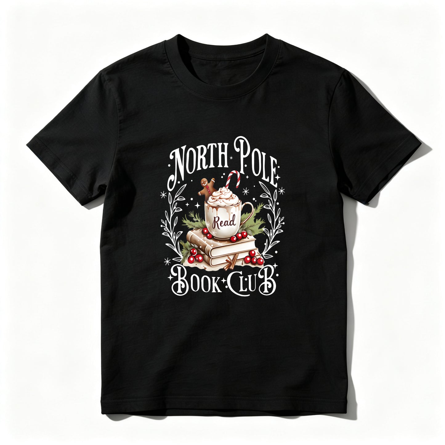 Wardrobecart North Pole Book Club Christmas Reading Theme Unisex Classic T-shirt