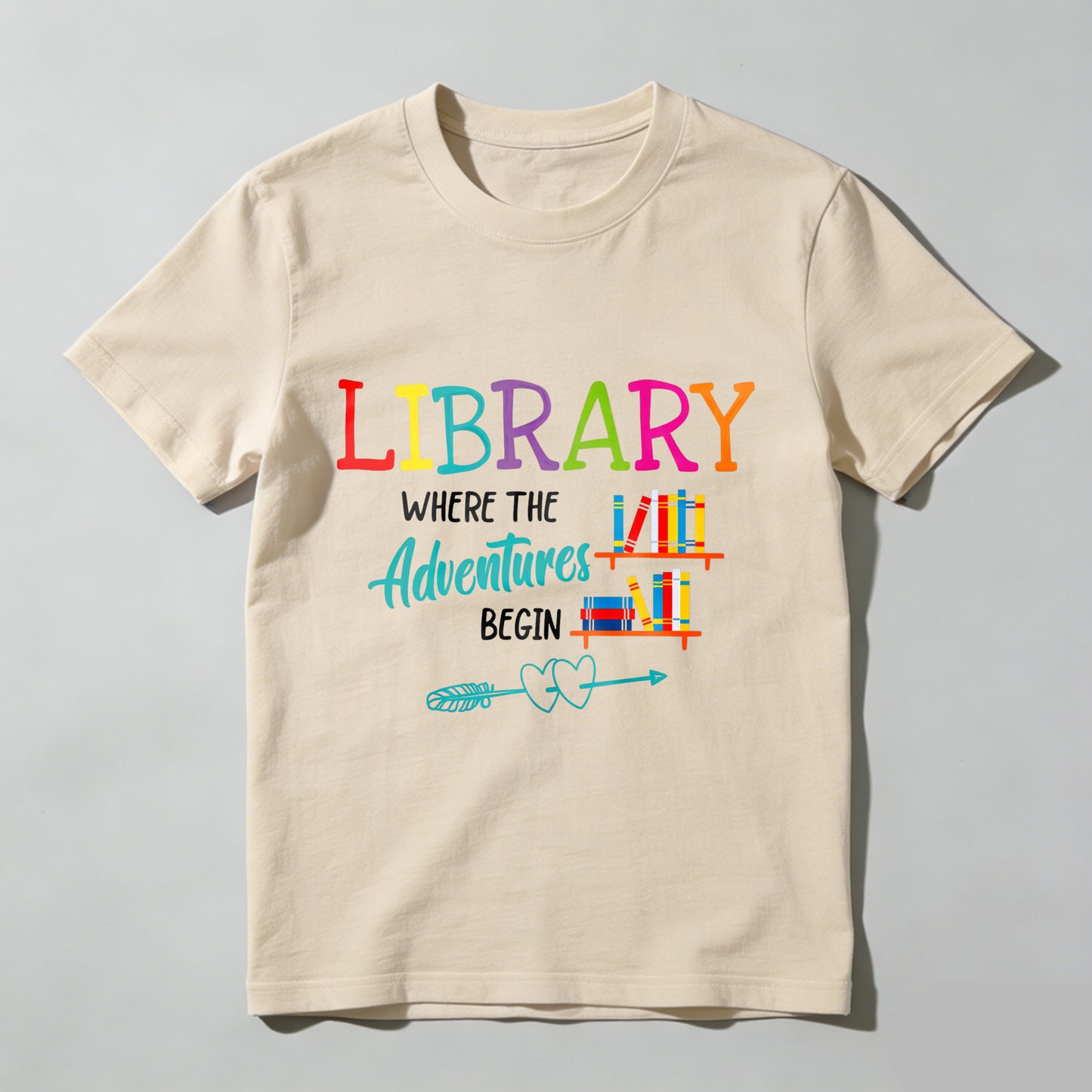 Wardrobecart Library Where The Adventures Begin Unisex Classic T-shirt