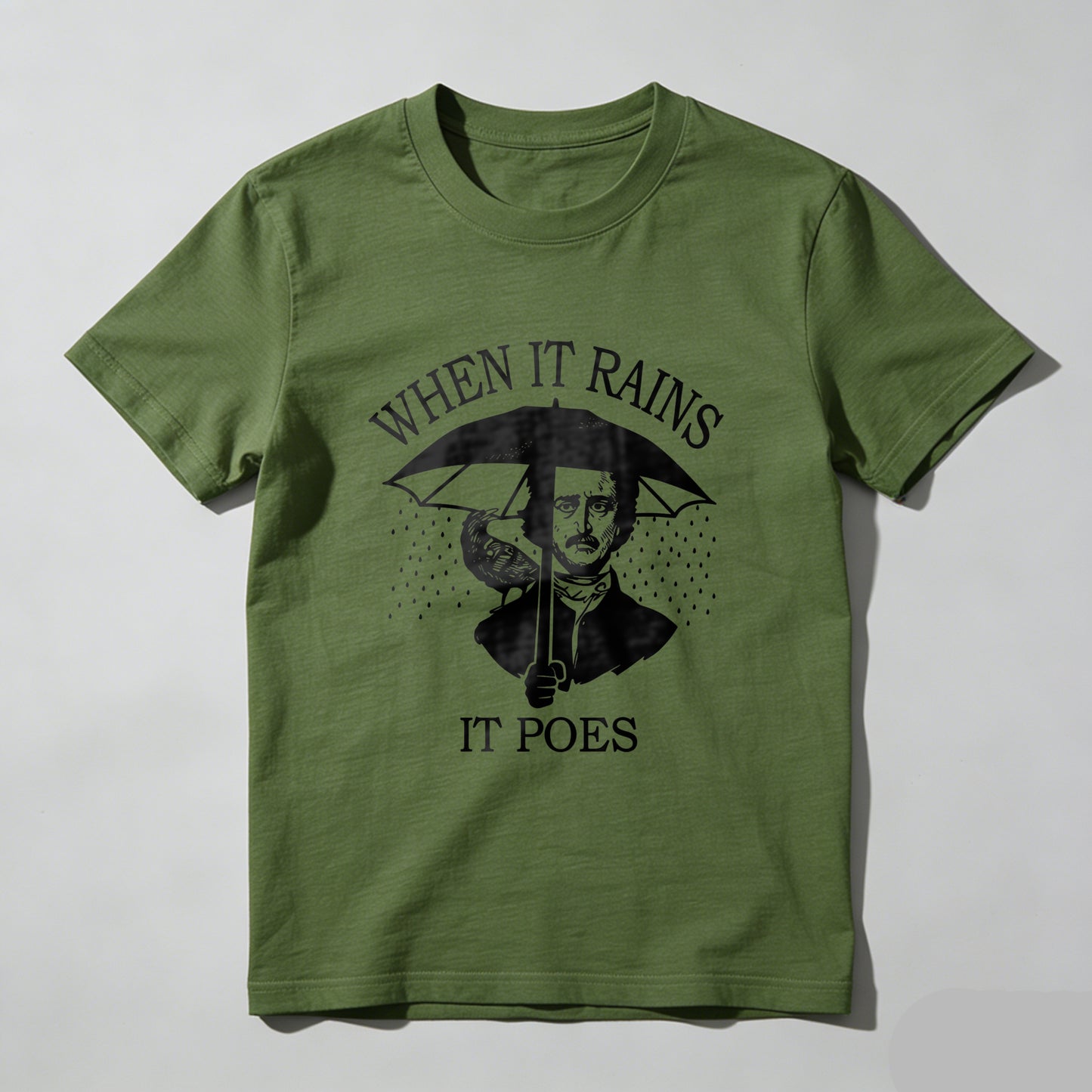 Wardrobecart When It Rains It Poes Unisex Classic T-shirt