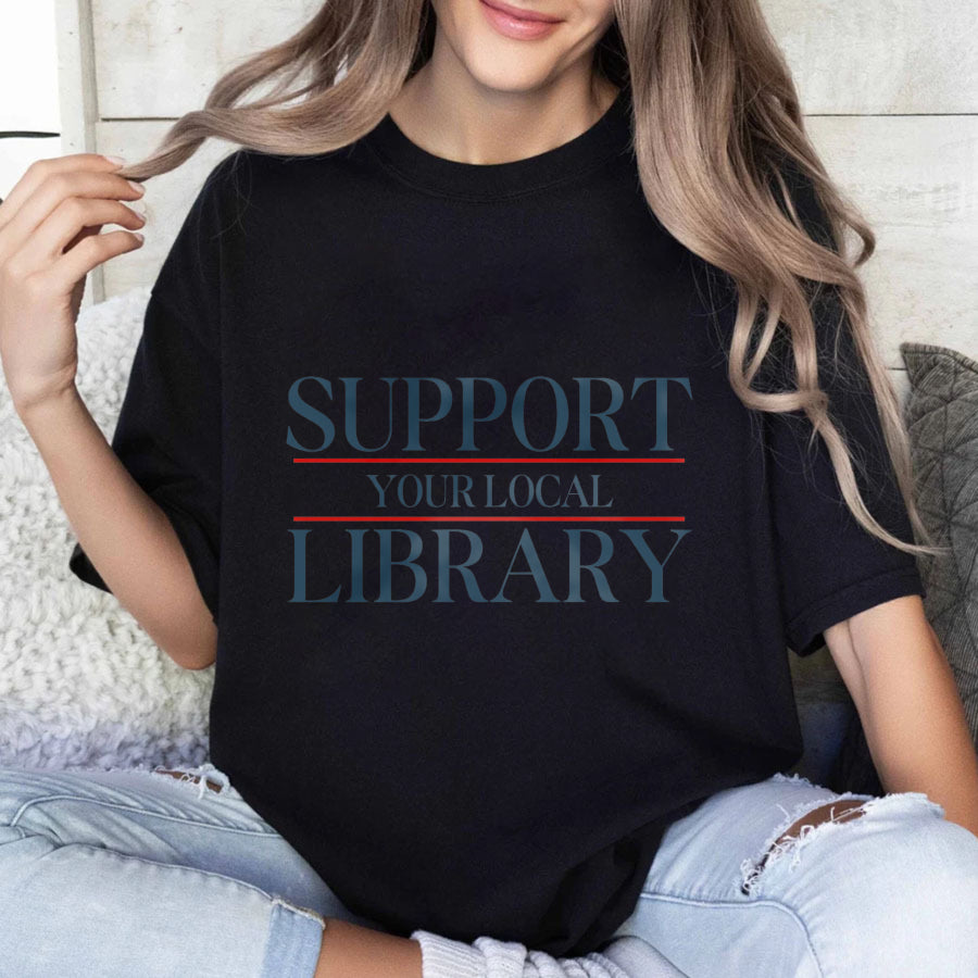 Wardrobecart Support Your Local Library Unisex Classic T-shirt