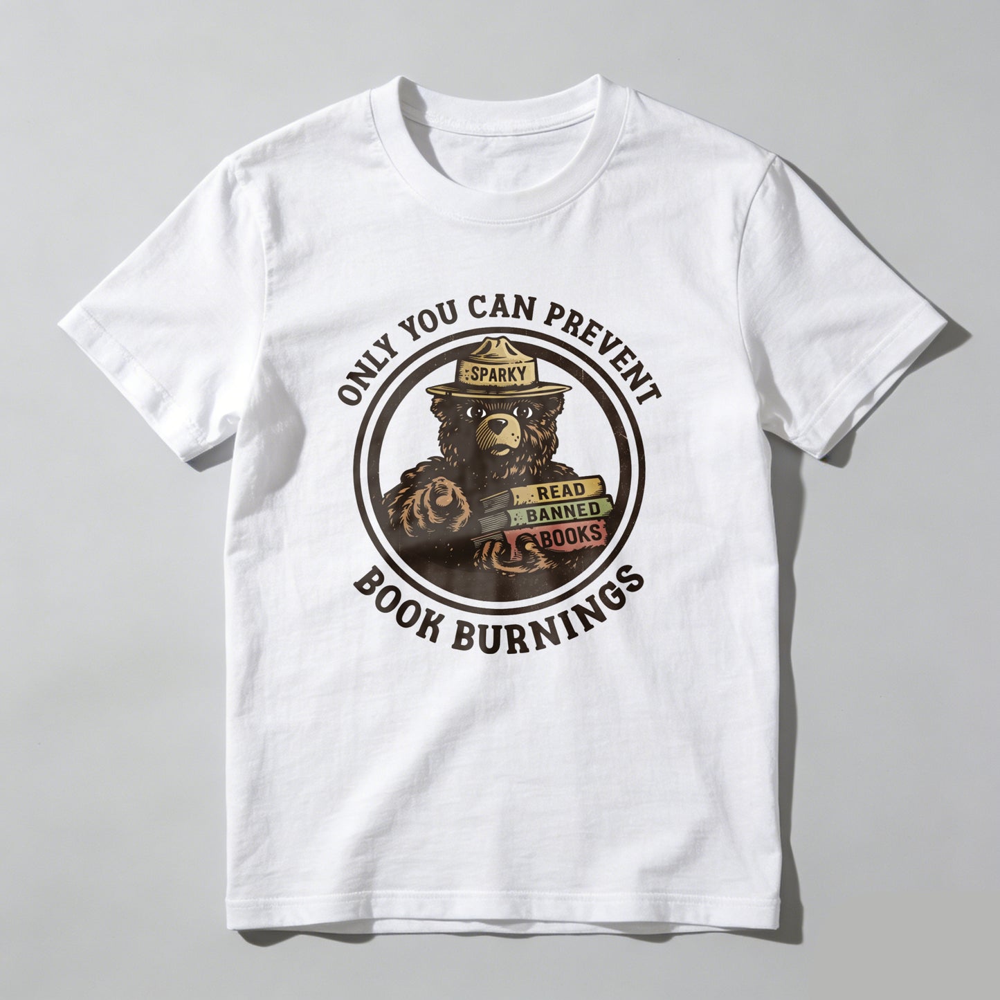 Wardrobecart Only You Can Prevent Book Burnings Unisex Classic T-shirt