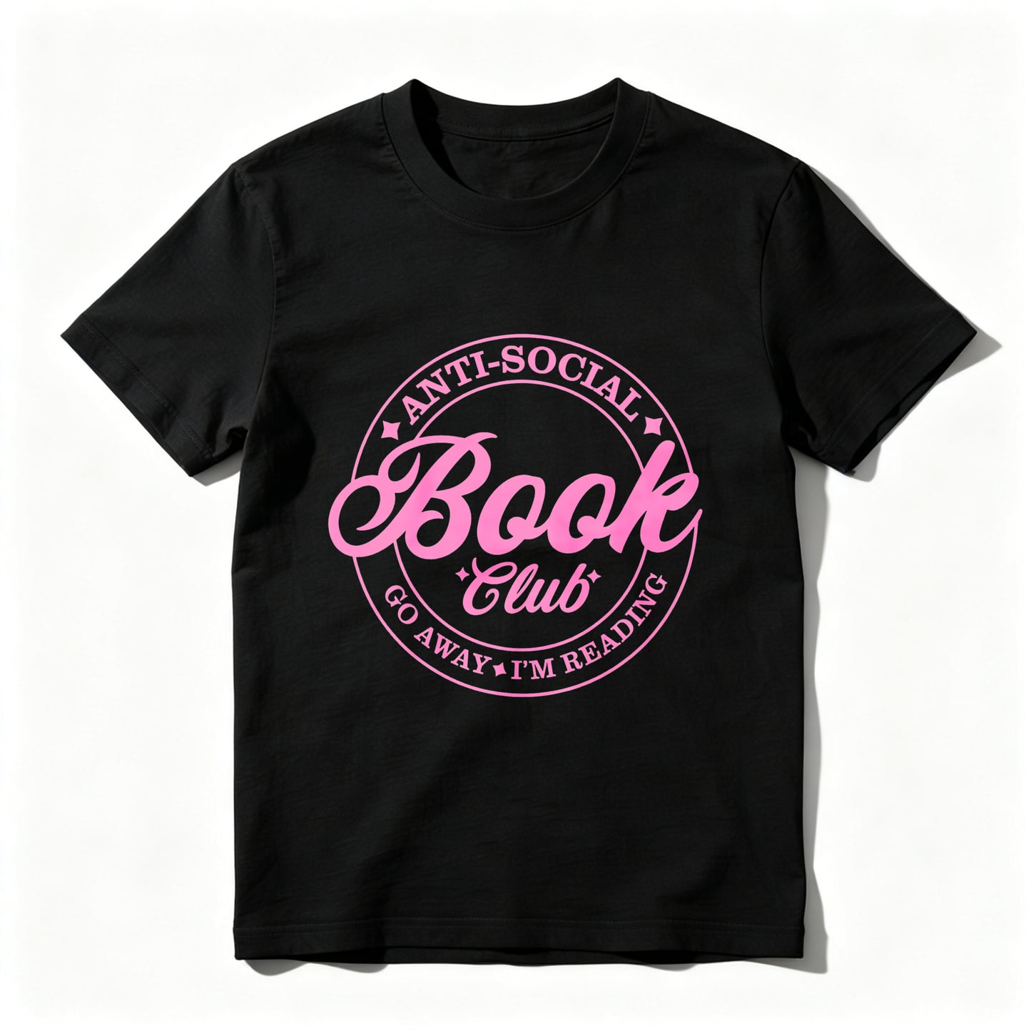 Wardrobecart Anti Social Book Club Go Away I'm Reading Unisex Classic T-shirt 100% cotton