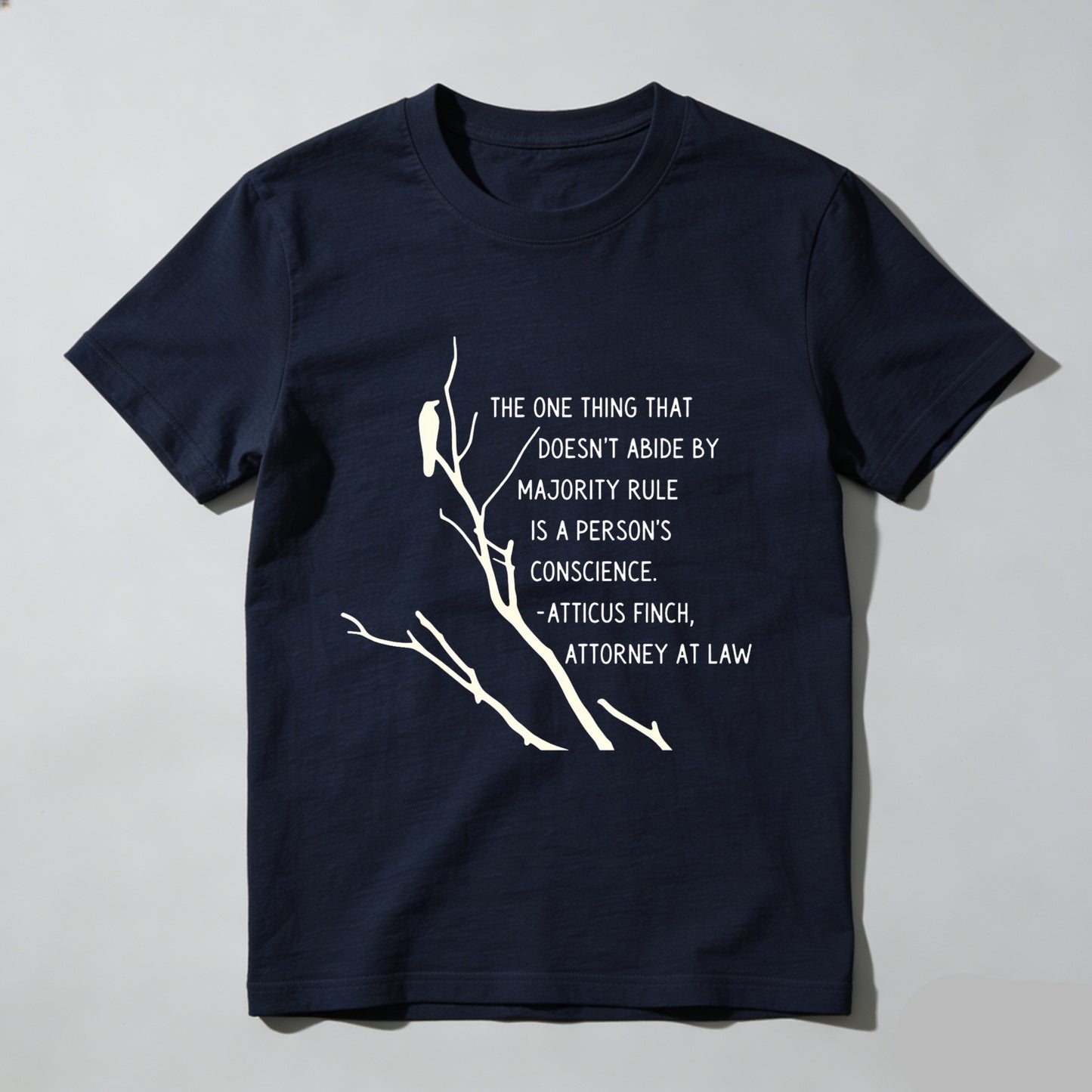 Wardrobecart The One Thing That Doesn't Abide By Majority Rule Is A Person's Conscience Unisex Classic T-shirt