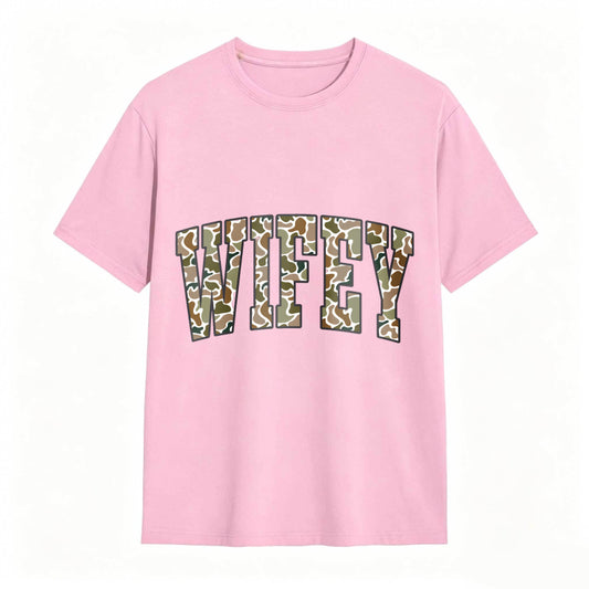 Comfort Colors Camouflage Wifey Shirt