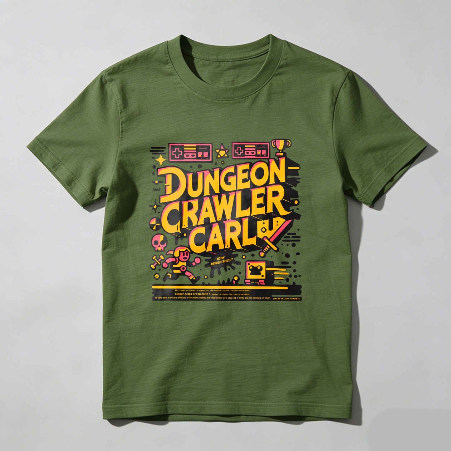 Wardrobecart Dungeon Crawler Carl Game Art Design Unisex Classic T-shirt