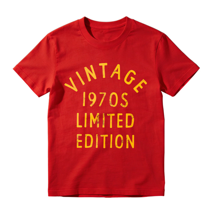 Men's Vintage 1970 Limited Edition T-Shirt – Funny Retro Classic Graphic Tee
