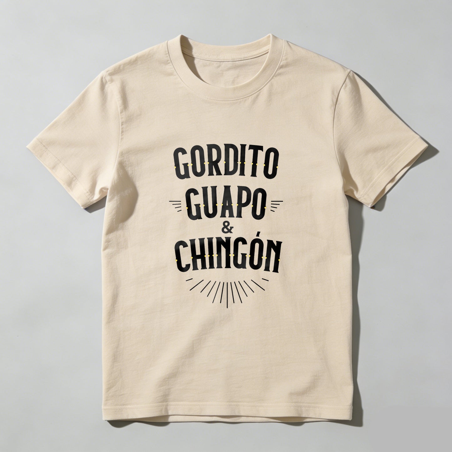 Chubby, Handsome, and Badass tshirt 100% cotton