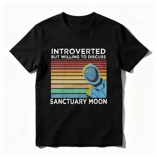 Wardrobecart Introverted But Willing To Discuss Sanctuary Moon Unisex Classic T-shirt