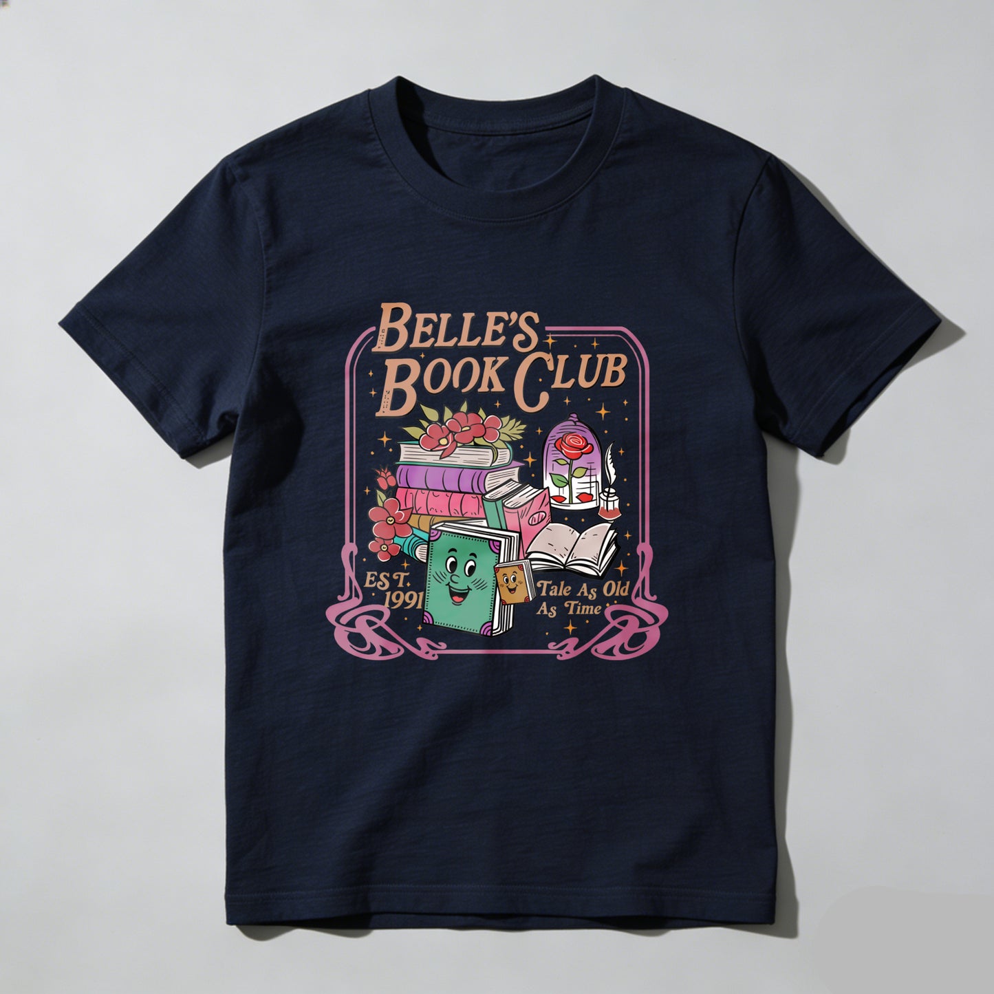 Wardrobecart Belle's Book Club Est 1991 Take As Much As Time Unisex Classic T-shirt