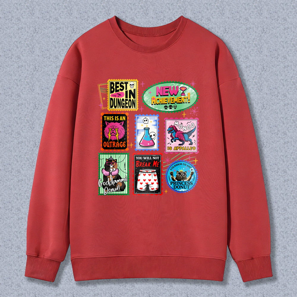 Wardrobecart Best In Dungeon New Achievements This Is An Outrage No Apparatus You Will Not Break Me Good Game My Friend Unisex Classic Sweatshirt