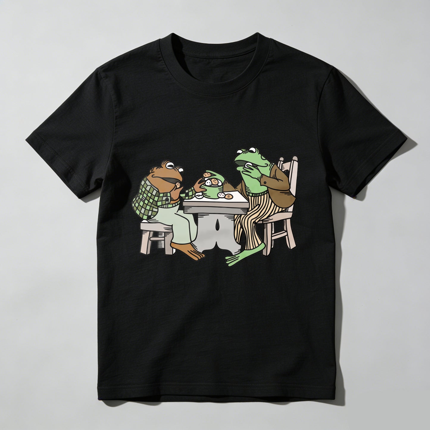 Wardrobecart Frogs Sitting At Table Eating Pizza Unisex Classic T-shirt