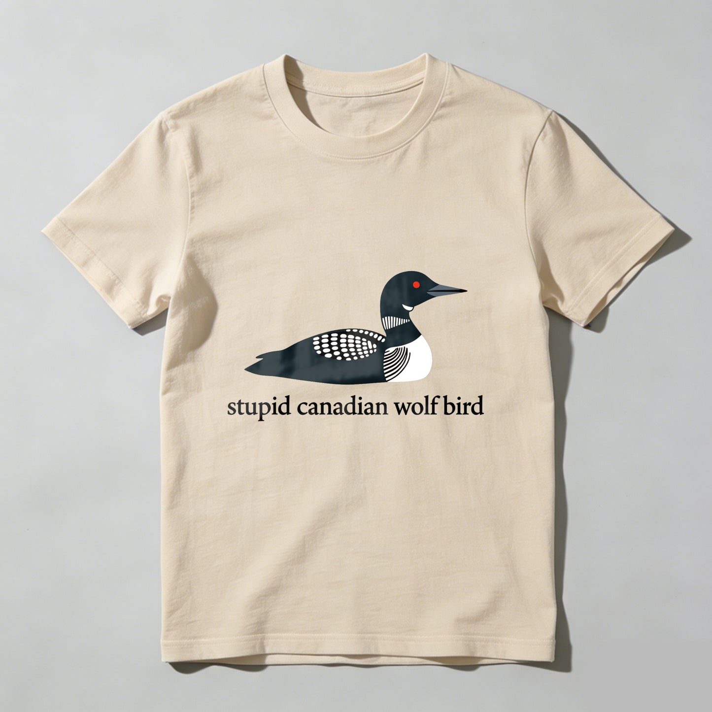 Wardrobecart Loon Bird With Checkered Wings And Red Eye Unisex Classic T-shirt