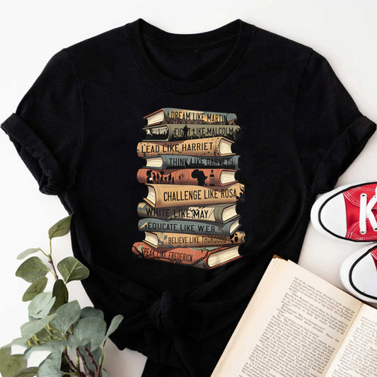Wardrobecart Black History Books T-Shirt