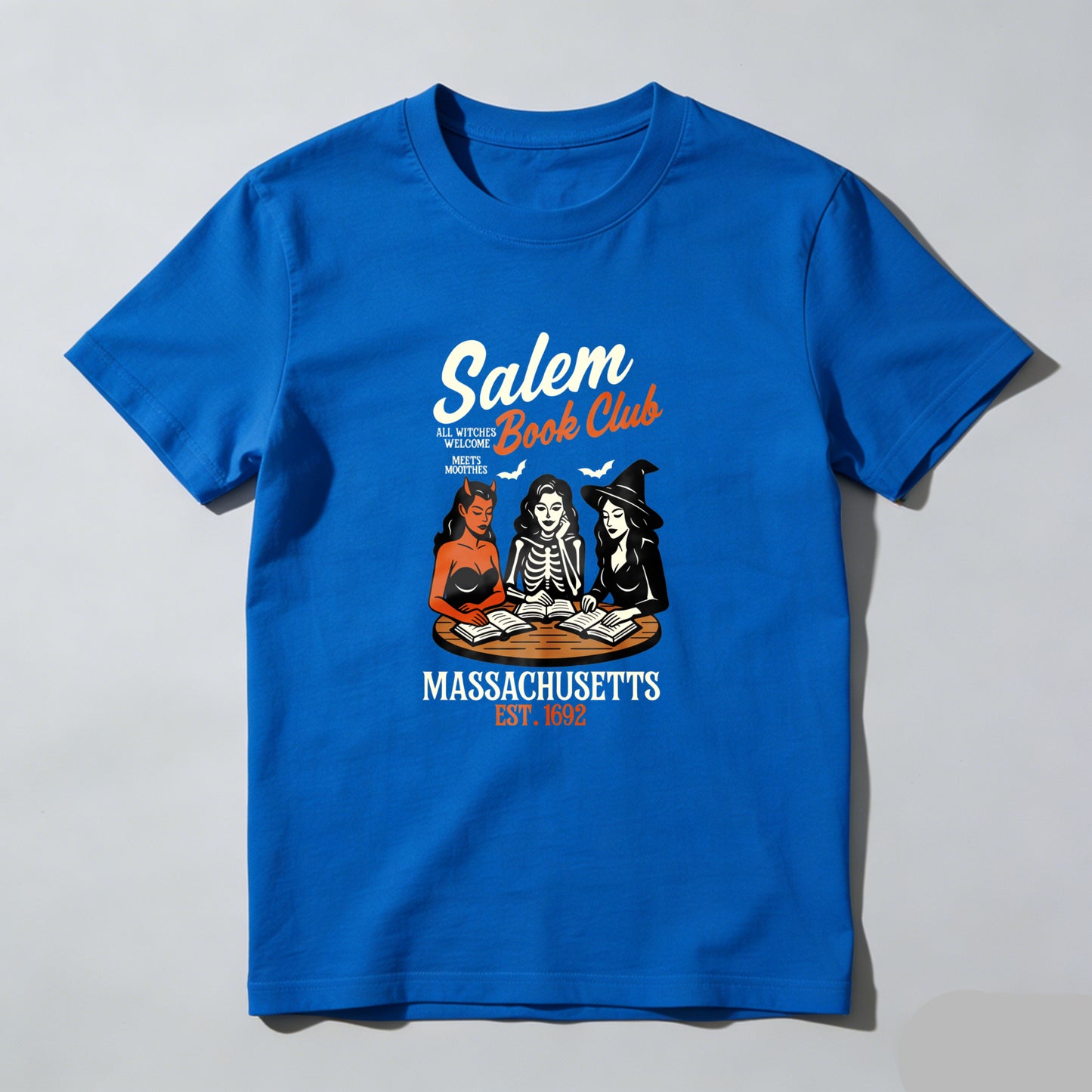 Wardrobecart Salem Book Club Massachusetts Est 1692 Unisex Classic T-shirt