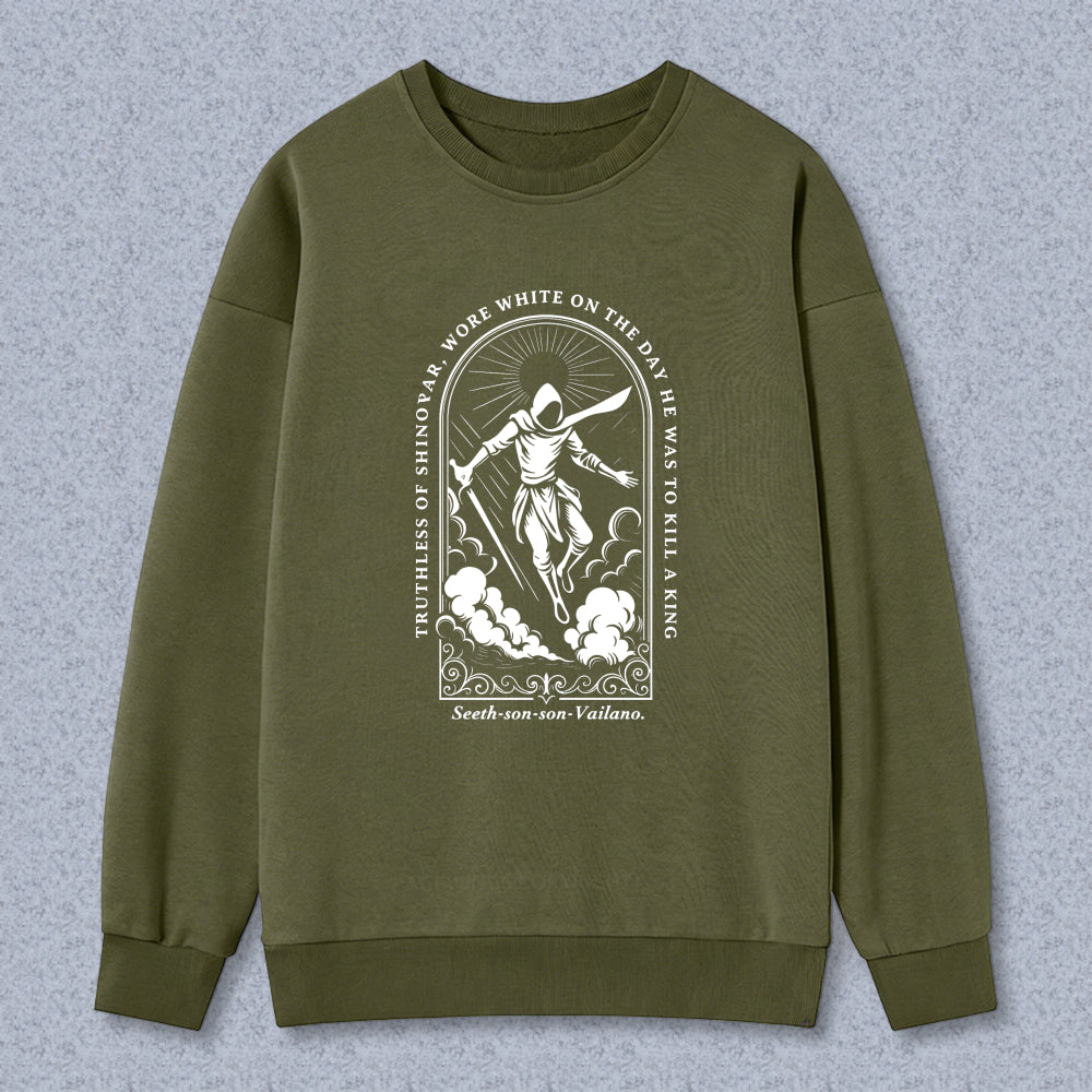 Wardrobecart Lord Of The Rings Frodo Baggins With Sword And Ring Design Unisex Classic Sweatshirt