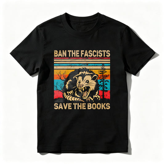 Wardrobecart Ban The Fascists Save The Books Unisex Classic T-shirt