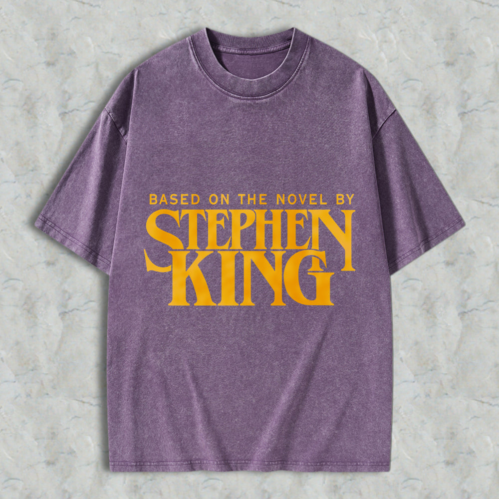 Wardrobecart Stephen King Based On The Novel By Unisex Washed T-shirt